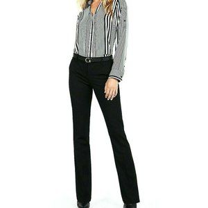 Express Columnist Mid-Rise Barely Boot Pants Black